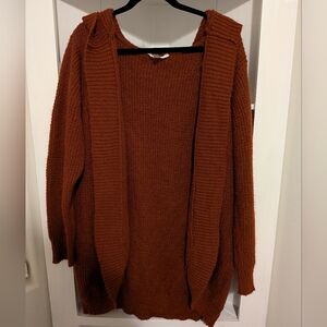 No Boundaries Rust Cardigan Sweater